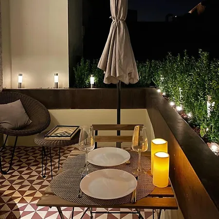 Sunny Terrace Facing Clerigos Tower Oporto